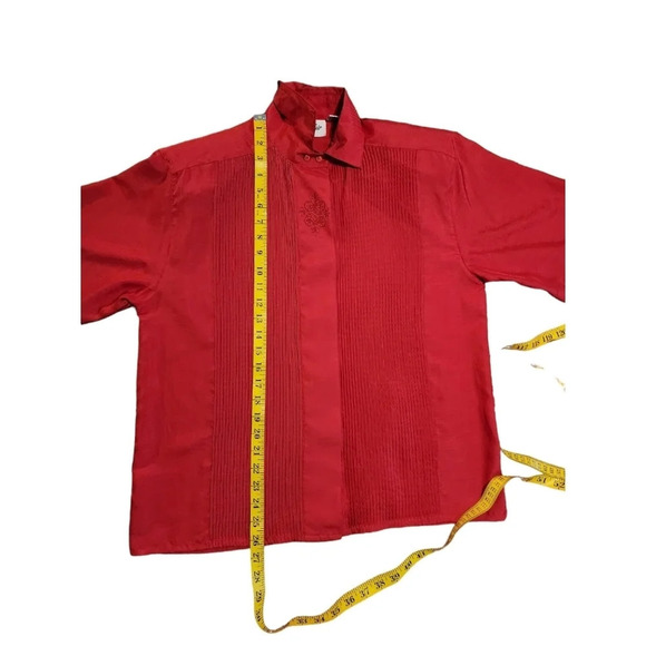 Vintage Yves St. Clair Red Button Up Blouse - Picture 8 of 10